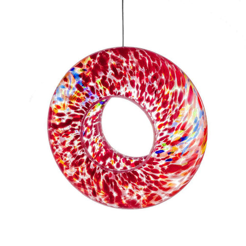 Hanging Bird Feeder - Red | Sienna  Glass 