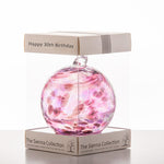 10cm Friendship Ball - Happy 30th Birthday | Sienna  Glass 