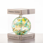 Happy Easter 10cm Friendship Ball - Peridot | Sienna  Glass 