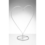 Heart Shaped Display Stand - Silver | Sienna  Glass 